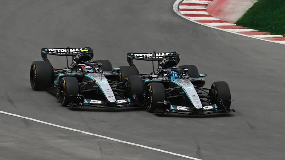 Mercedes Kampf beim großen Preis von Kanada